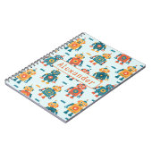 Cute Customizable Robot Print Notitieboek (Linkerzijde)