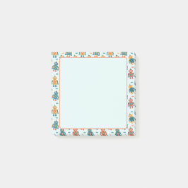 Cute Customizable Robot Print Post-it® Notes