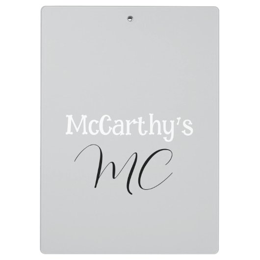 Cute Customized Personal Name Clipboard  Klembord (Achterkant)
