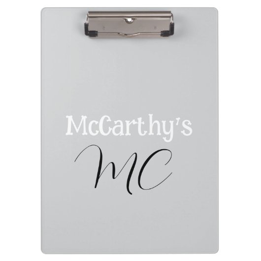 Cute Customized Personal Name Clipboard  Klembord (Voorkant)