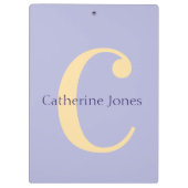 Cute Customized Personal Name Clipboard Klembord (Achterkant)