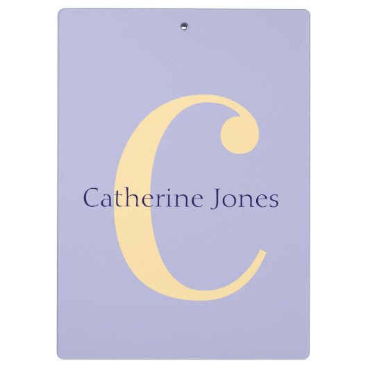 Cute Customized Personal Name Clipboard  Klembord (Achterkant)