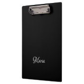 Cute Customized Personalized Black Clipboard  Klembord (Links)