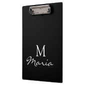Cute Customized Personalized Black Clipboard Klembord (Links)