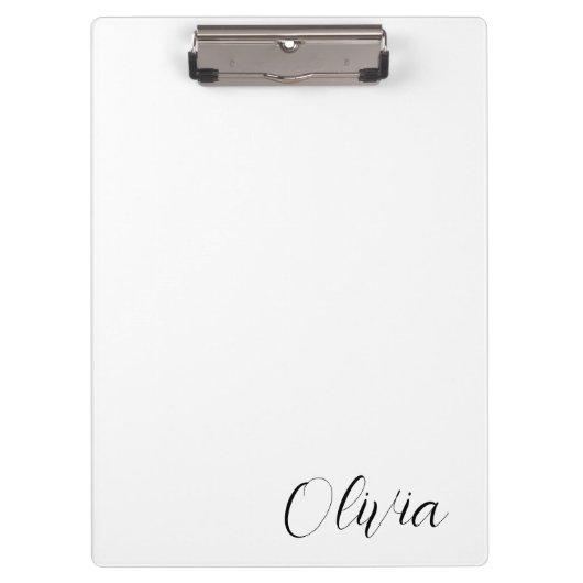 Cute Customized Personalized Name Clipboard  Klembord (Voorkant)