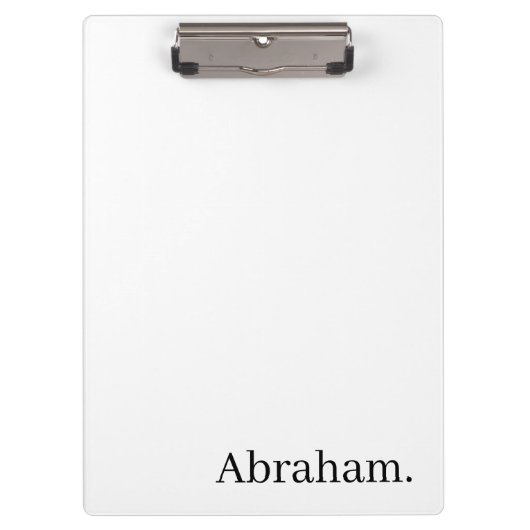 Cute Customized Personalized Name Clipboard Klembord (Voorkant)