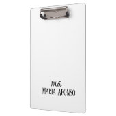 Cute Customized Personalized Name Clipboard Klembord (Links)