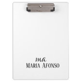 Cute Customized Personalized Name Clipboard Klembord (Voorkant)