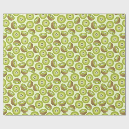 Cute Cut Kiwi Pattern Cadeaupapier (Vlak)