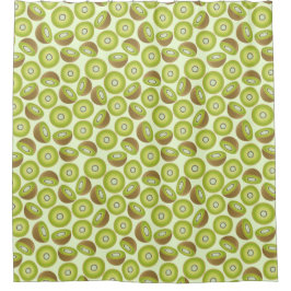 Cute Cut Kiwi Pattern Douchegordijn