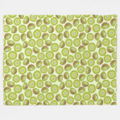 Cute Cut Kiwi Pattern Fleece Deken (Voorkant (Horizontaal))