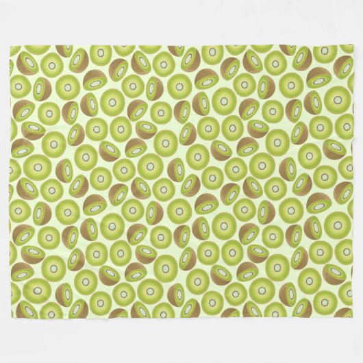 Cute Cut Kiwi Pattern Fleece Deken (Voorkant (Horizontaal))