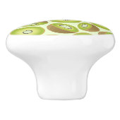 Cute Cut Kiwi Pattern Keramische Knop (Zijkant)
