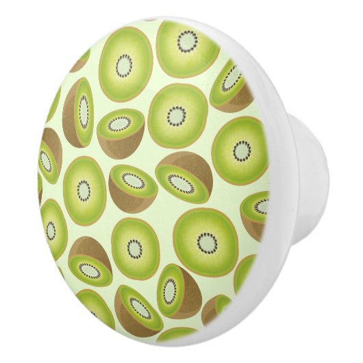Cute Cut Kiwi Pattern Keramische Knop (Rechts)