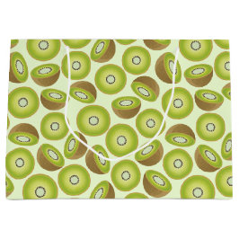 Cute Cut Kiwi Pattern Large Cadeautasje