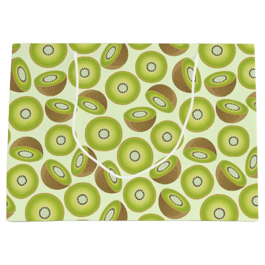 Cute Cut Kiwi Pattern Large Cadeautasje (Voorkant)