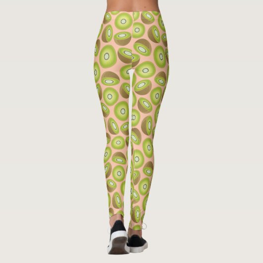 Cute Cut Kiwi Pattern Leggings (Achterkant)