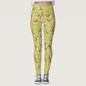 Cute Cut Kiwi Pattern Leggings (Voorkant)
