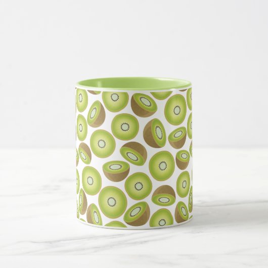 Cute Cut Kiwi Pattern Mok (Midden)