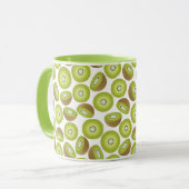 Cute Cut Kiwi Pattern Mok (Voorkant links)