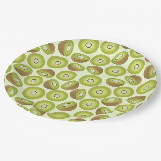 Cute Cut Kiwi Pattern Papieren Bordje (Gekanteld)