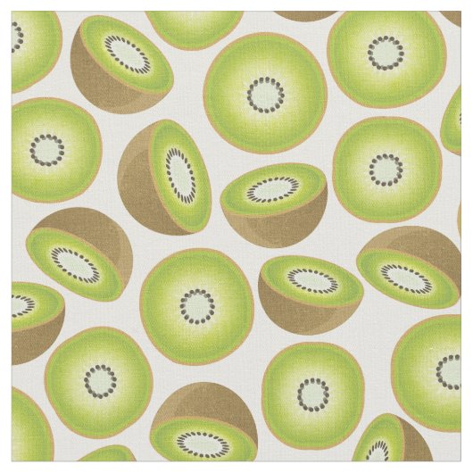 Cute Cut Kiwi Pattern Stof (Close Up)