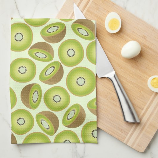 Cute Cut Kiwi Pattern Theedoek (Quarter Fold)