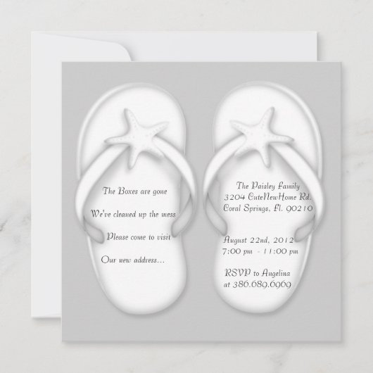 CUTE Cut-out House Warming Party nodigt uit Kaart (Voorkant)