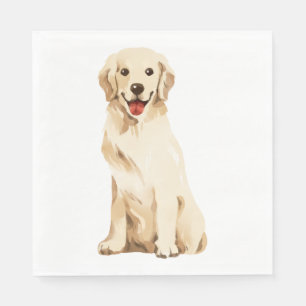 Cute Cute Puppy Golden Retriever Dog Servet
