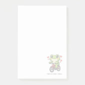 Cute Cycling Frog | Kawaii Frog Bicycle Art Post-it® Notes (Voorkant)