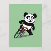 Cute Cycling Panda Briefkaart (Voorkant)