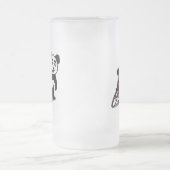 Cute Cycling Panda Matglas Bierpul (Center)