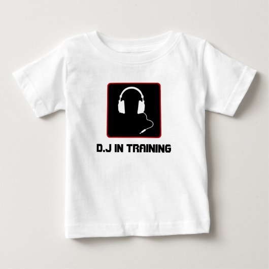 Cute D.J in training shirt voor peuters (Voorkant)