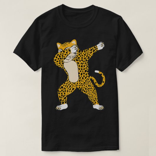 Cute Dabbing cheetah Funny cheetah Dab Tshirt Gif (Design voorkant)
