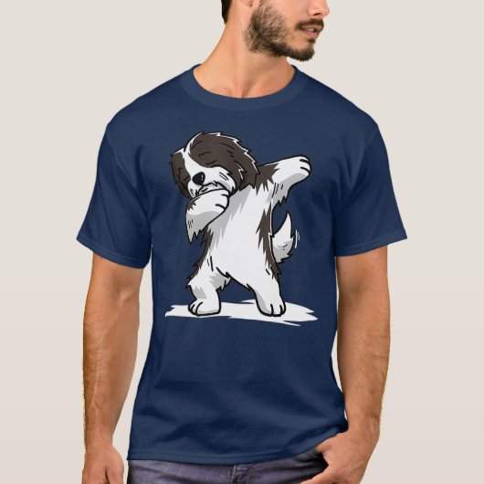 Cute Dabbing Havanese Dog  Funny Dab Dance Gift T-shirt (Voorkant)