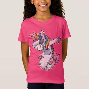 Cute Dabbing Mermaid Unicorn T-shirt