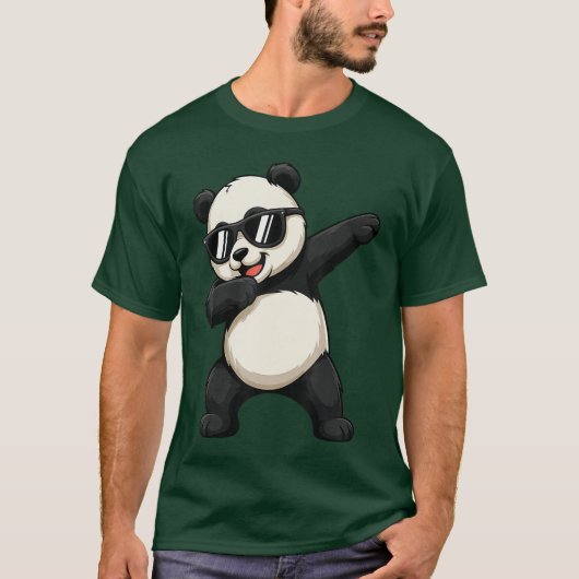 Cute Dabbing Panda Bear Outfit Boyeen Men Dab Anim T-shirt (Voorkant)