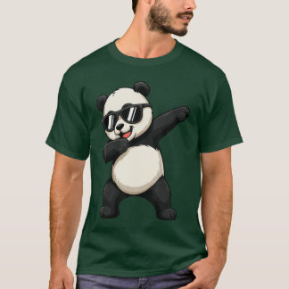Cute Dabbing Panda Beer Outfit Jongens Mannen Dab  T-shirt