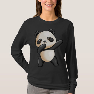 Cute Dabbing Panda Cute Animal Giant Panda Bear Da T-shirt