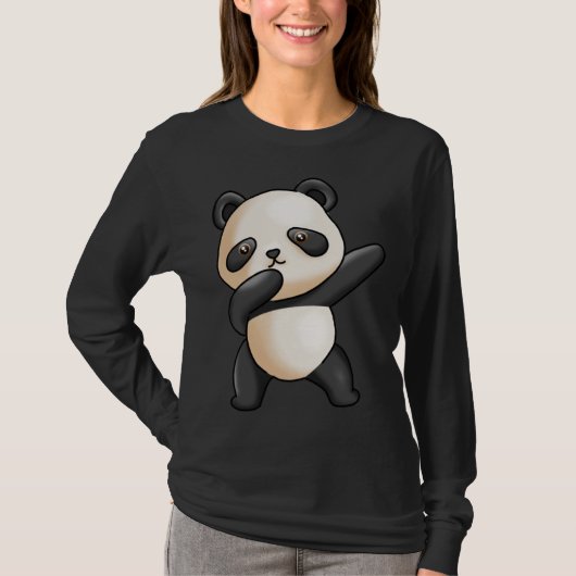 Cute Dabbing Panda Cute Animal Giant Panda Bear Da T-shirt (Voorkant)