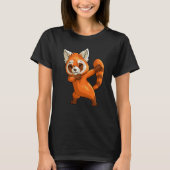 Cute Dabbing Red Panda For Boys Girls Red Panda T-shirt (Voorkant)