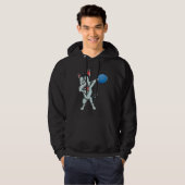Cute Dabbing Siberian Husky Dog Dab Disc Golf Love Hoodie (Voorkant volledig)