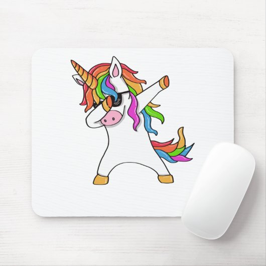 Cute Dabbing Unicorn Dab Dance Gift Idee Muismat (Met muis)