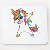 Cute Dabbing Unicorn Dab Dance Gift Idee Muismat (Voorkant)