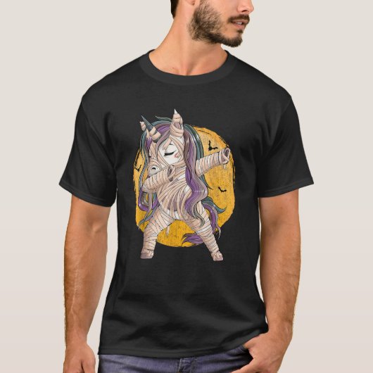 Cute Dabbing Unicorn voor kinderen van halloween G T-shirt (Voorkant)