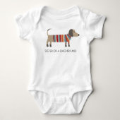 Cute Dachshund Baby Body Romper (Voorkant)
