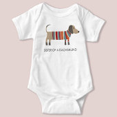 Cute Dachshund Baby Bodysuit