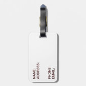 Cute dachshund bagagelabel (Achterkant verticaal)