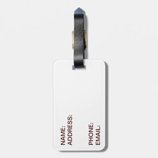 Cute dachshund bagagelabel (Achterkant verticaal)