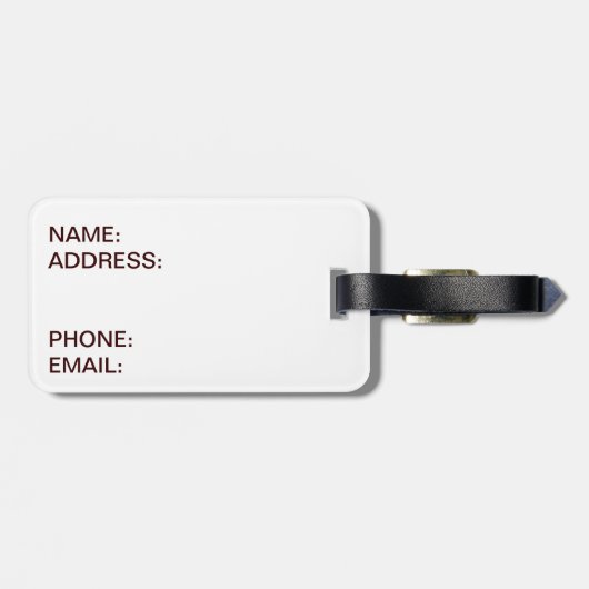 Cute dachshund bagagelabel (Achterkant horizontaal)